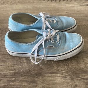Vans light blue sneakers Mens size 6 woman’s size 7.5